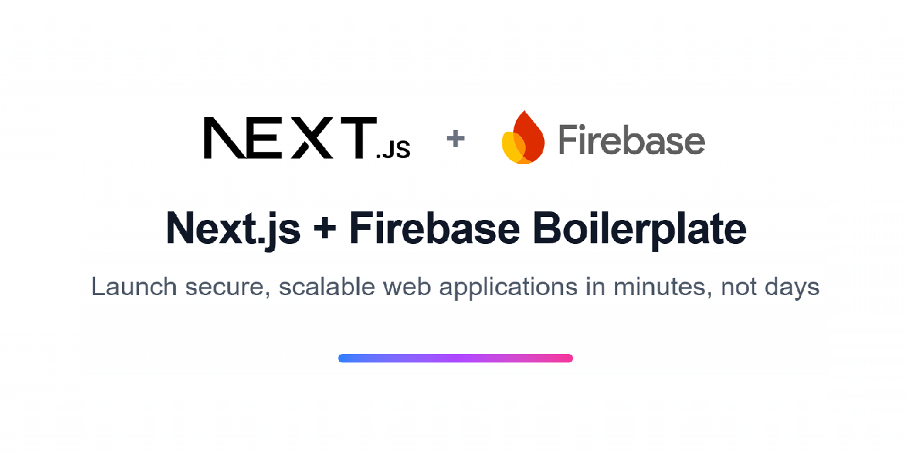 Next.js + Firebase